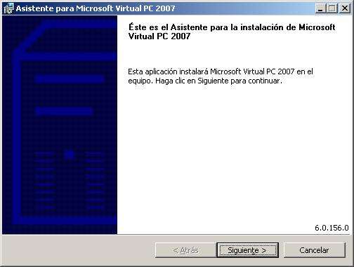 Instalación Virtual Pc 2007