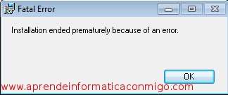 Error 1722 al instalar Camtasia Studio 7 en Windows 7